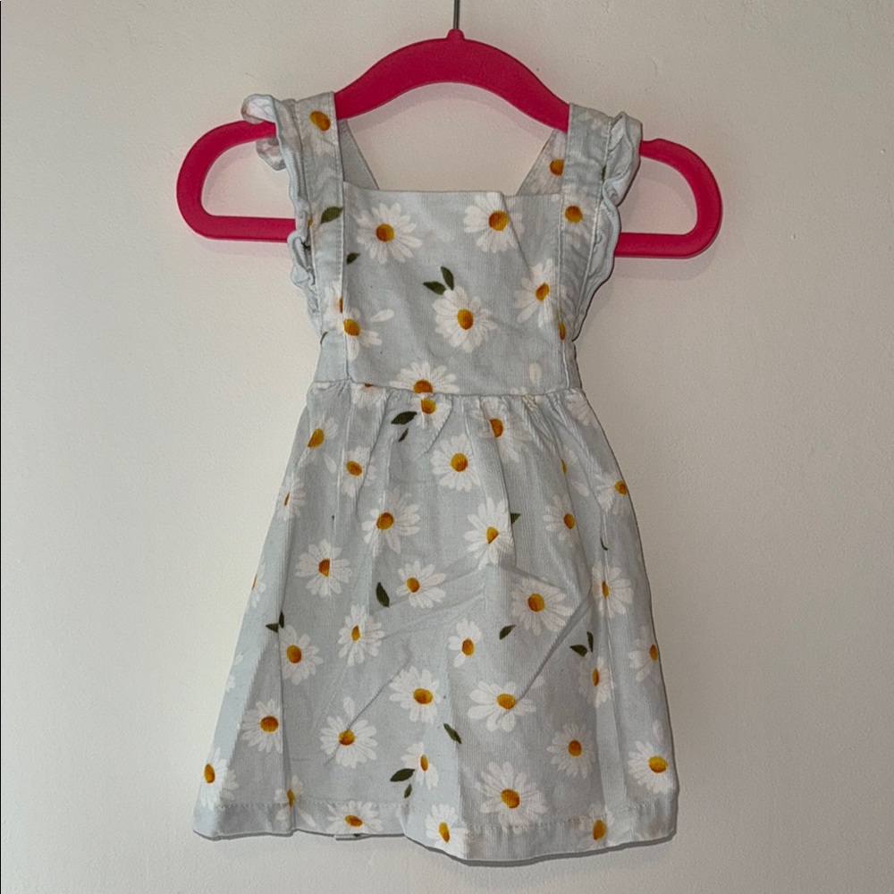 Angel Dear Blue and White Flutter Sleeve Sundress